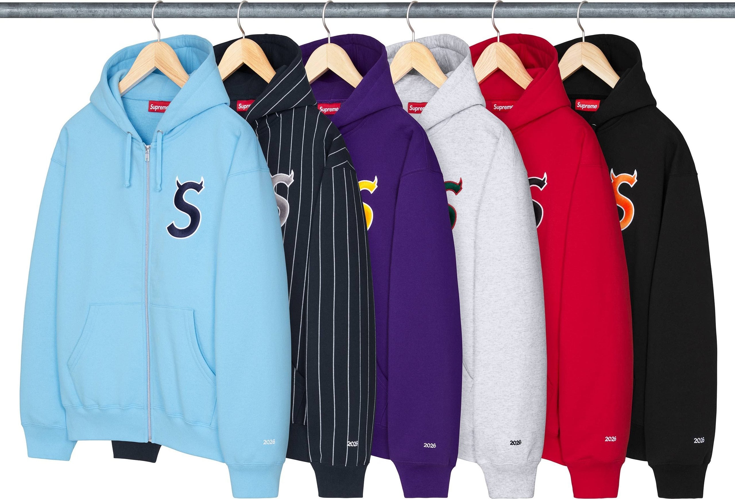 Devil S Logo Zip Up Hooded Sweatshirt